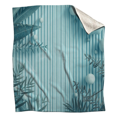 Couvertures à rayures bleues
