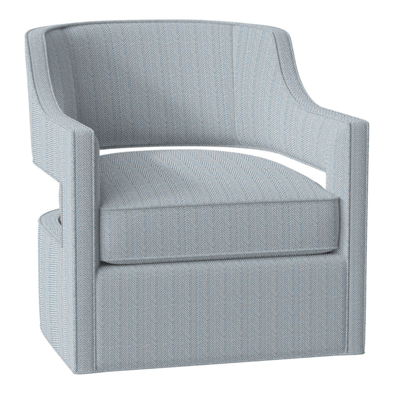Phoebe 29.5" W Swivel Armchair, Perigold Posh Sky