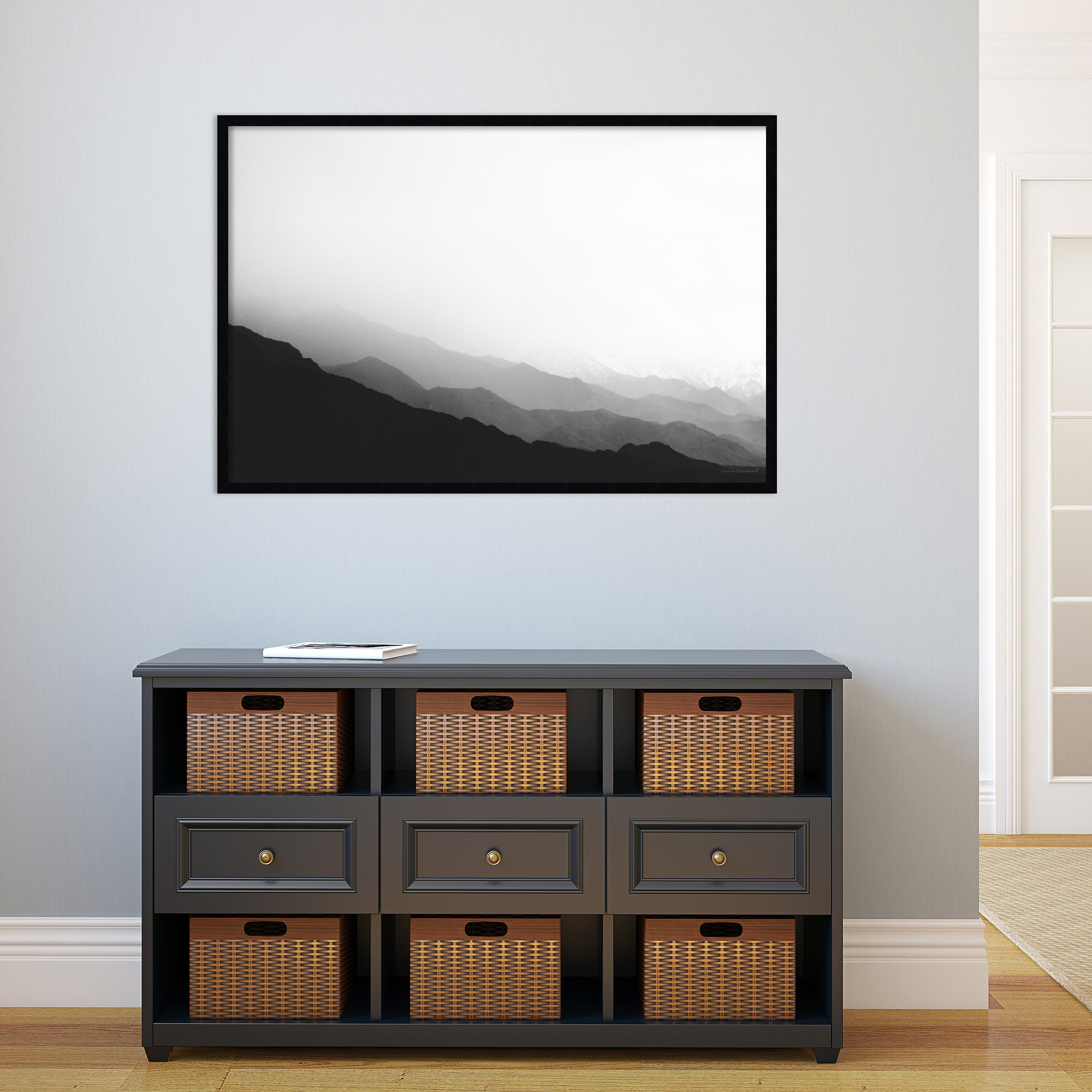 Virgin Mountains by Laura Marshall, Black, 41" W x 28" H