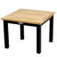 Low 20" Square Side Table Teak and Aluminum SoHo-1839077243