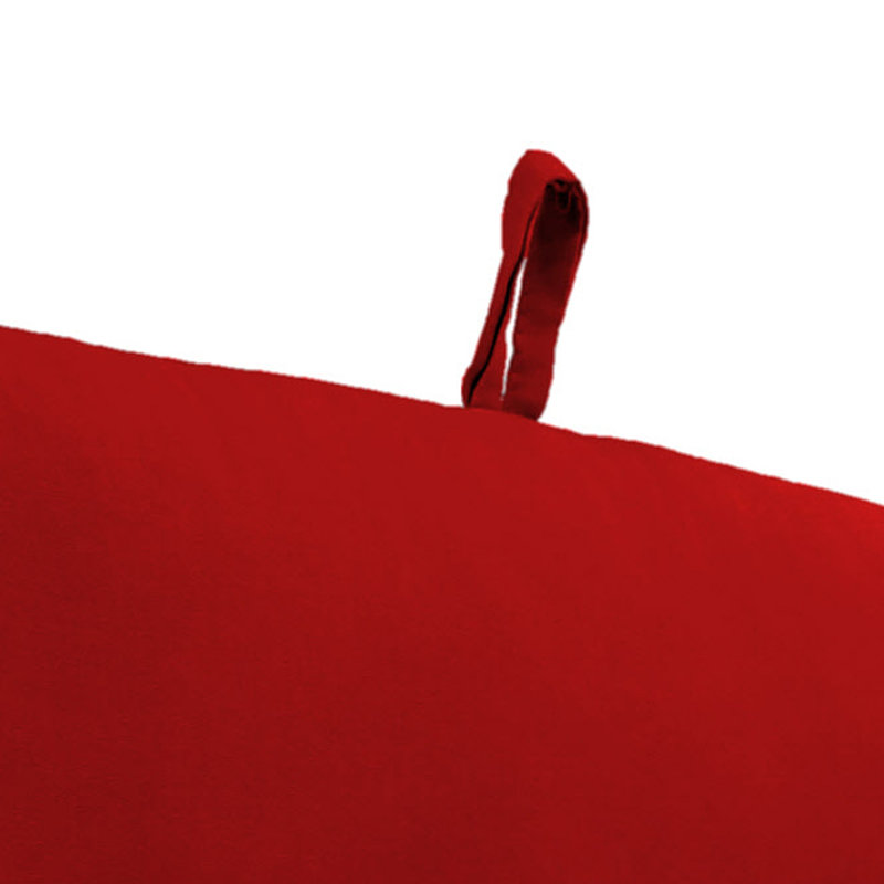 Coussin de chaise d'extérieur 22 "x 44" avec attaches et boucle, Toile logo rouge