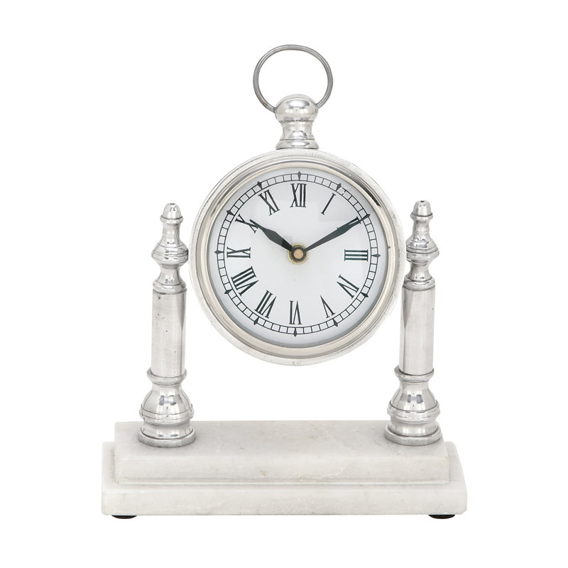 Horloge de plateau, H 10 po x l 8 po x P 3 po