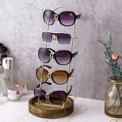 Présentoir à bijoux moderne à 5 niveaux pour lunettes de soleil