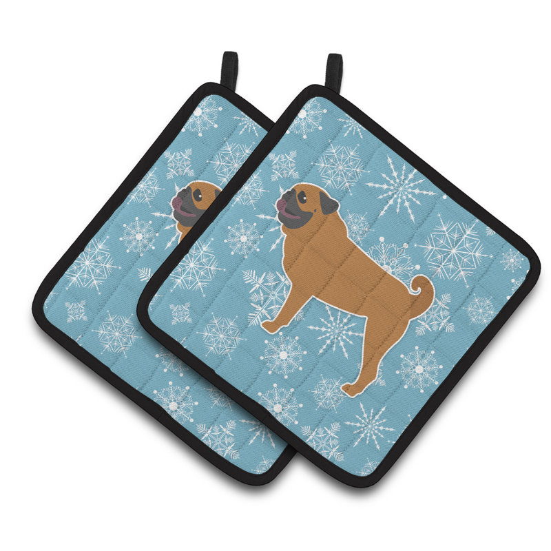 Cuisinier poignée carlin en flocons d’hiver east urban home