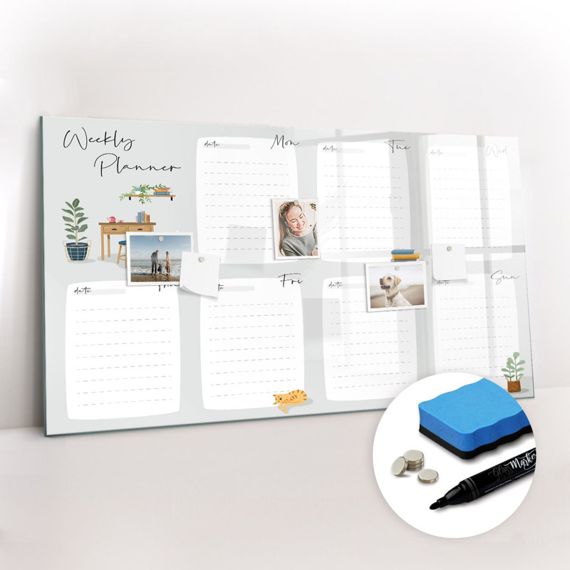 Magnetic Glass Dry Erase Board