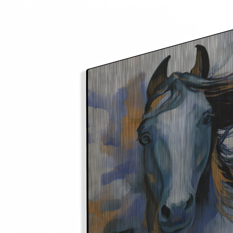 «Wild Blues» par Louise Montillio, H 12 po x l 12 po