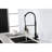 Pull-Out Spray Kitchen Faucet - Stainless Steel, Matte Black Finish, Corrosion, Convenient Water Use With Rust, Single Handle For Daily Cleaning