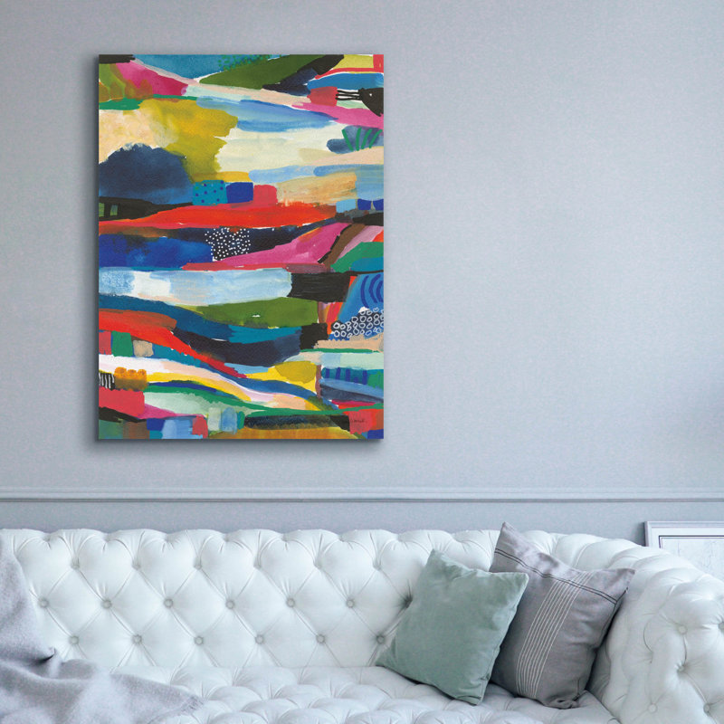«Nocturn 2» par Cheryl Warrick, art mural sur toile, H 54 po x l 40 po