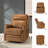 Atascosa 30" Wide Genuine Leather Swivel Power Recliner with USB Port-2094330792