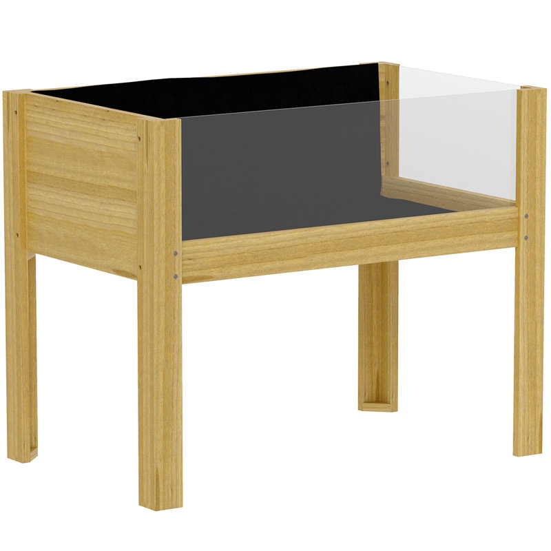 Boîte à fleurs surélevée en bois, H 23,8 po x l 29,5 po x P 18,1 po