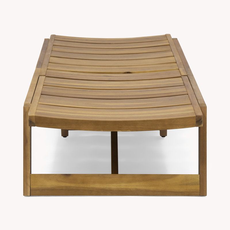 Chaise longue de patio 2 pièces