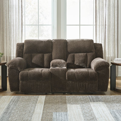Senita Reclining Loveseat With Console