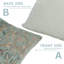 Housse de coussin décoratif décoratif Fabcline, coussin décoratif doux et durable pour canapé ou salon, Varmala-108803487-108803490-108803493