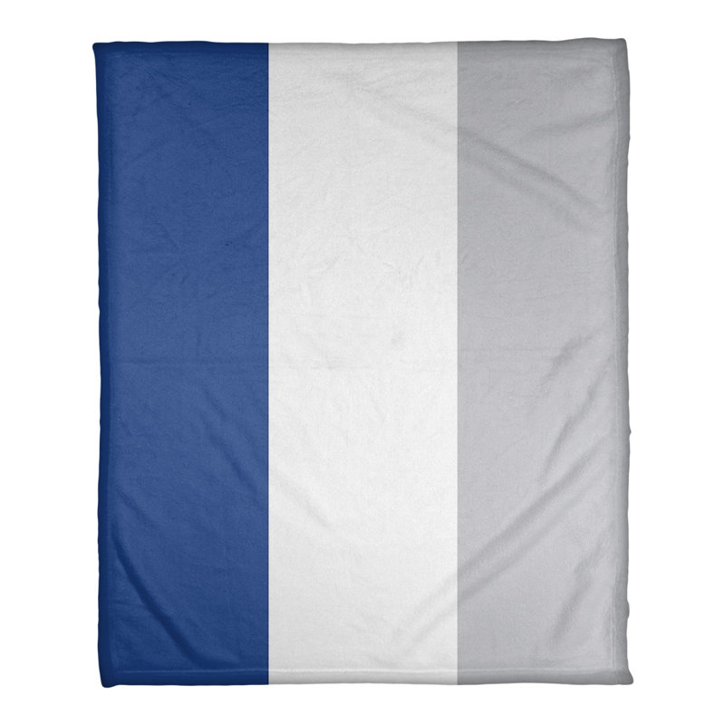 Couverture polaire basket Sacramento, l 50 po x L 60 po, Gris ardoise / mauve / blanc