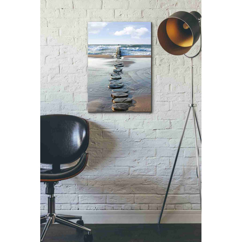 «Stepping Stones», art mural sur toile, H 26 po x l 18 po x P 0,75 po