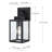 11"H 1-Light Matte Black Outdoor Wall Lantern Sconce (2-Pack)-1749728223