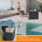 Waterproof Storage Deck Box Polypropylene Patio Lockable Organization Container Outdoor Side Table-105685984-105685983