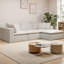 Canapé modulaire en L avec repose-pieds, canapé en velours côtelé moelleux sans assemblage, canapé compressé à 3 places pour le salon, l’appartement et la chambre à coucher-423702974-425438436