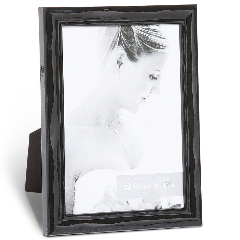 Cadre photo Lavo, 5 po x 7 po, Noir satiné