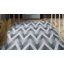 Tapis gris / blanc / noir en chenille tissé à la machine Aurelien-87046157