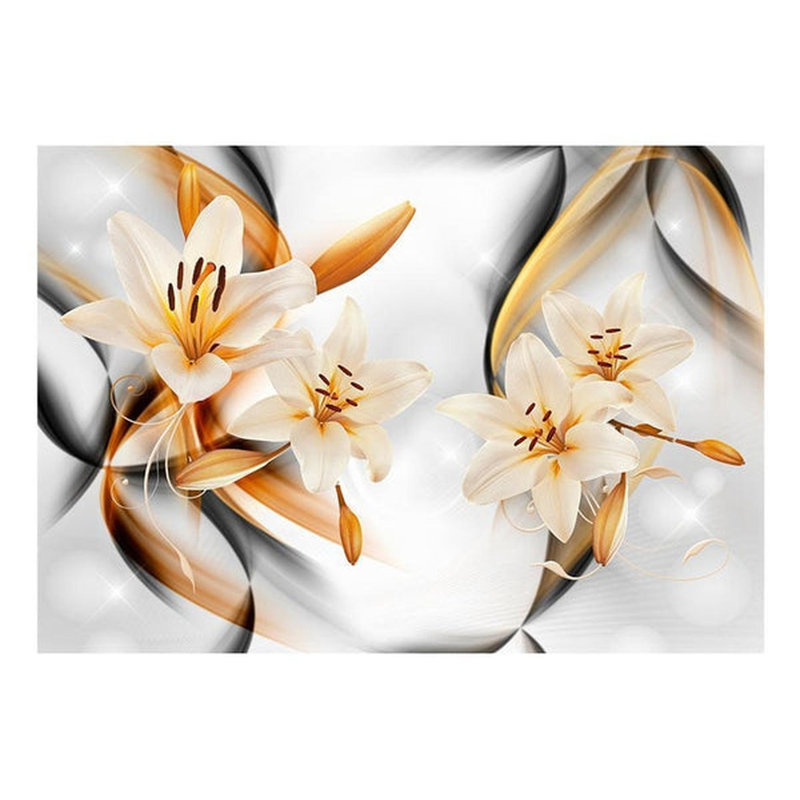 Floral Wall Mural, 110" L x 157" W