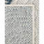Tapis contemporain de couleur ivoire et bleu marine Avelynn-1489021569