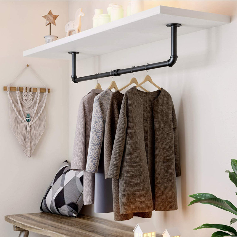 Mcdougald Steel Wall Wall Mounted Coat Rack