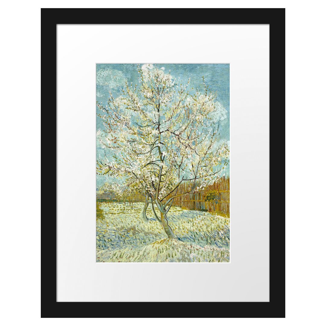 Gerahmter Kunstdruck The Pink Peach Tree von Vincent Van Gogh