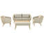 Cambrai Wicker 6 - Person Garden Lounge Set with Cushions