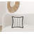Black Ivory Alternate Striped Throw Pillow