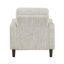 Ensemble de canapé transitionnel 3 pièces en taupe avec revêtement en chenille et causeuse-132500657