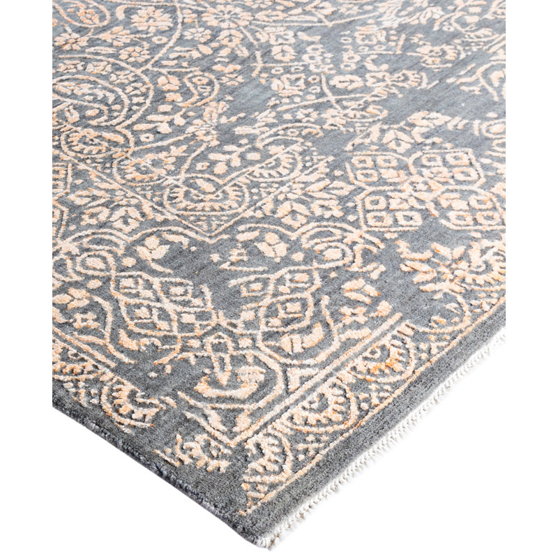 Overdyed One-of-a-Kind 9' 1" X 12' 3" Hand Knotted Area Rug