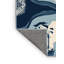 Tapis abstrait gris audacieux et éclectique Paizlea lavable à la machine - Reliure bleu ciel-1565127771