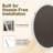 Paulownia Wood Decorative Wall Mirror