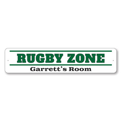 Rugby Zone Custom Aluminum Sign