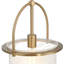 Beatrice - Plafonnier Mid-Century moderne en verre marbré et métal fabriqué à la main