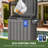 Edrosie Inc 31 Gallon Resin Outdoor Trash Cans with Lids, Black Patio Hideaway Garbage Bins-136901136