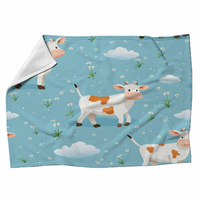 Machine Printed Throw Blanket