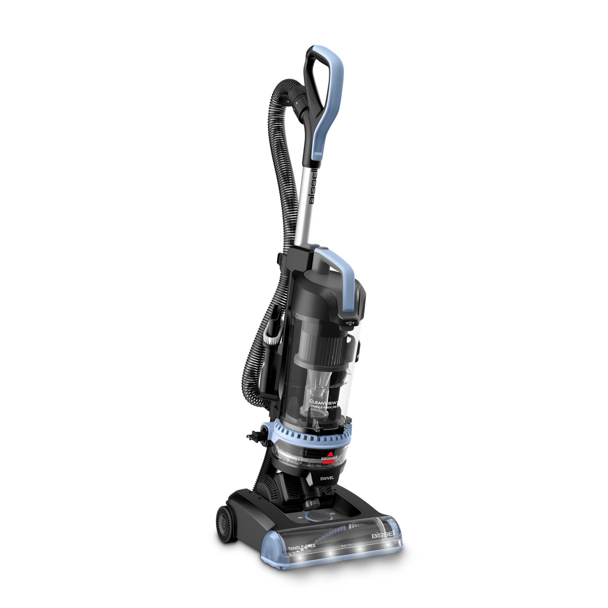 Bissell CleanView Max Tangle-Free Rewind with LED Headlights, Tangle-Free Brush Roll, Automatic Cord Rewind, Included pet Tools, 4073L