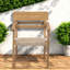 Chaises de patio durables, extérieur rustique en osier de bois d'acacia