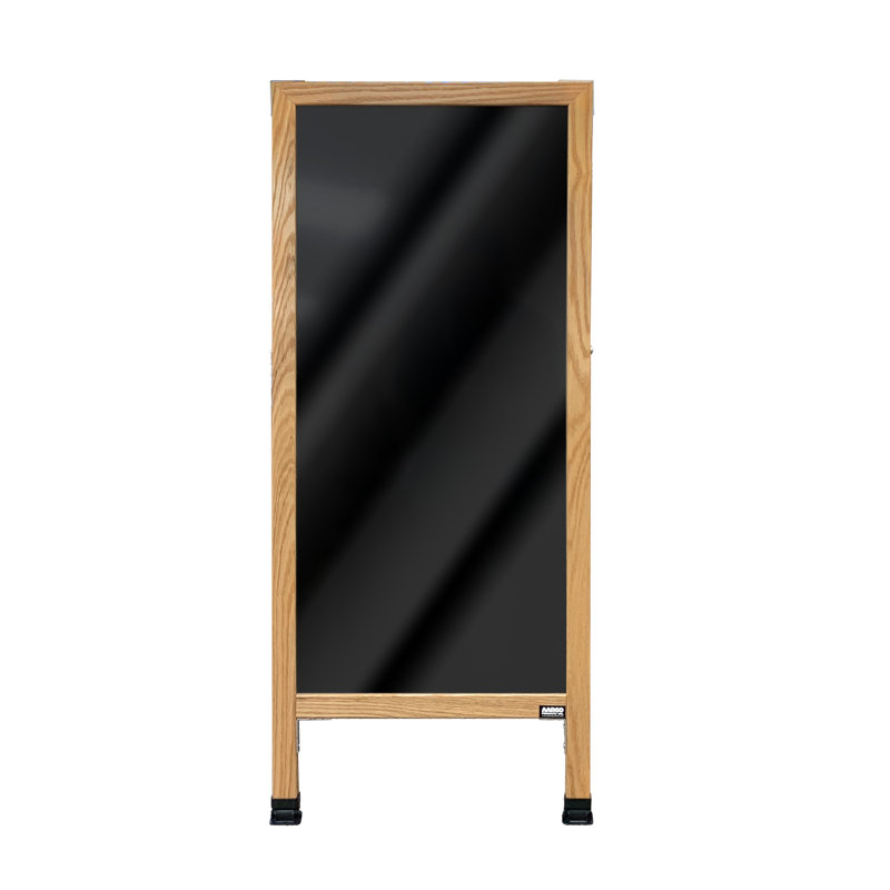 Tableau noir en position libre A-Frame Sidewalk, H 3 pi 6 po x l 1 pi 6 po, Vernis transparent