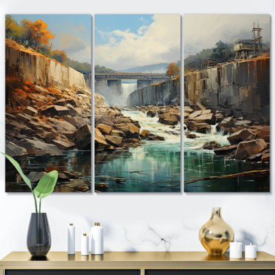 Hoover Dam Nevada Arizona III On Canvas 3 Pieces Print -  Millwood Pines, 9C32ED2A40944CE99A5F1A1D26D699F6