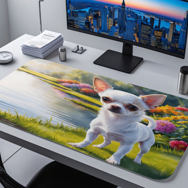 Polyester Desk Pad, 14.4x12.1