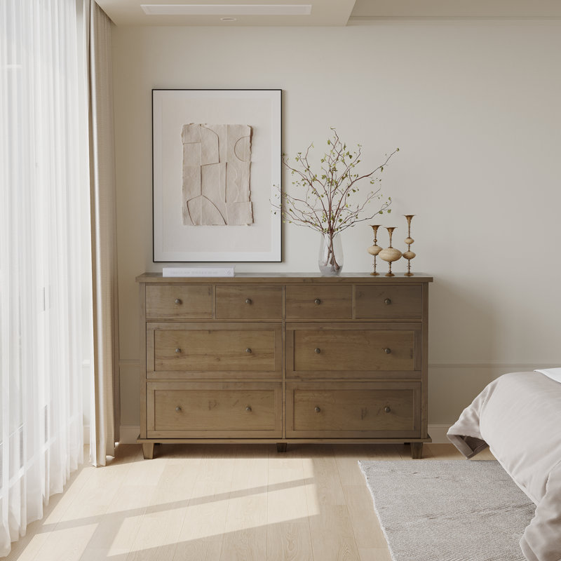 Commode 8 tiroirs, Brun