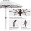 Parasol de marché en oléfine 9 'avec inclinaison et manivelle-1188875819