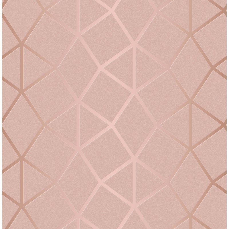 Cuomhouse 10m x 53cm Semi-Gloss Wallpaper Roll, Blush