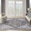 Tapis oriental ivoire / olive en coton / polyester lavable à la machine-100095070