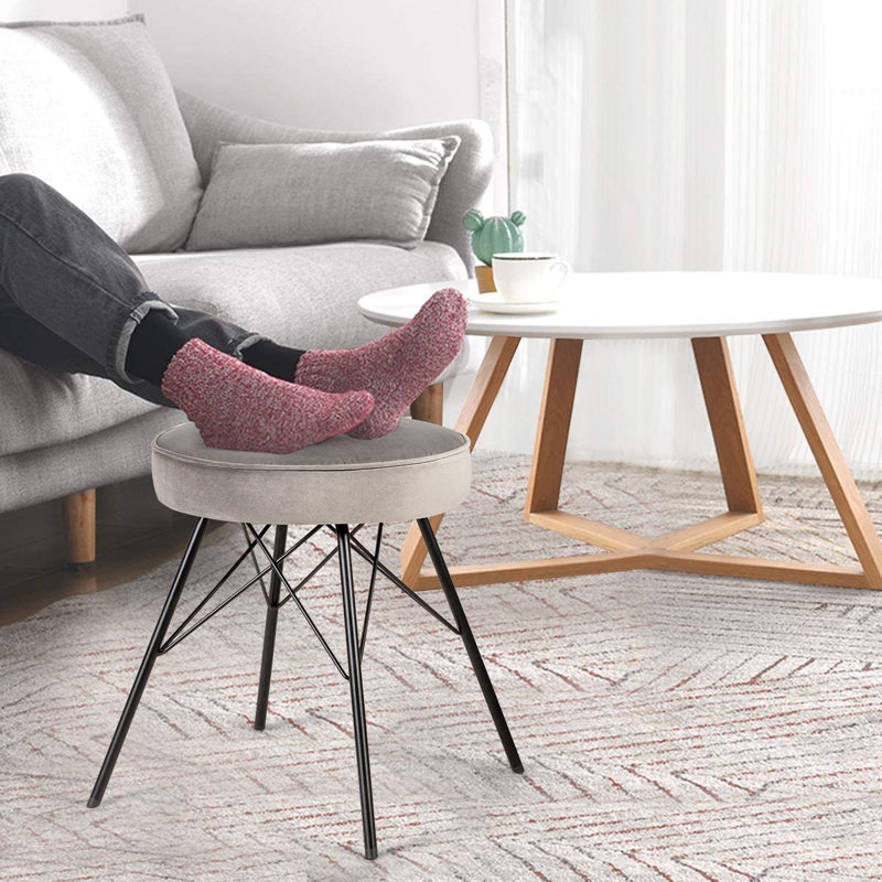 Mcdonough Iron Accent Stool, Grey