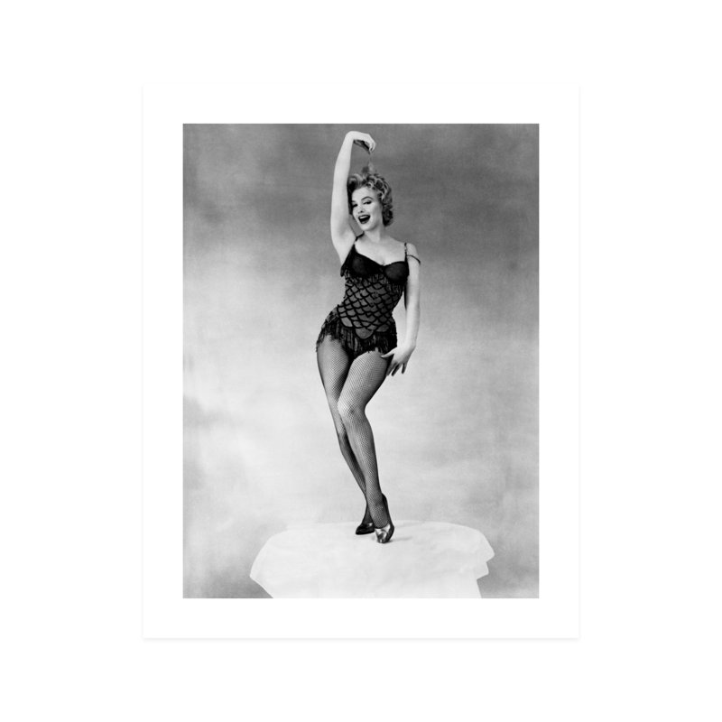 Portrait de Happy Marilyn Monroe - photographie non encadrée, H 10 po x l 8 po