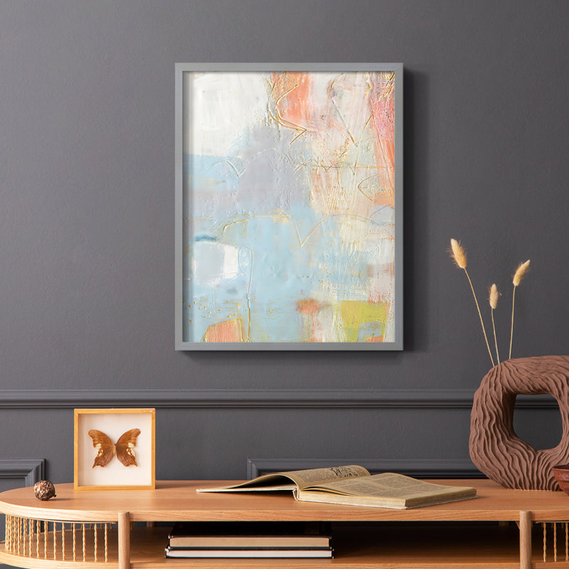«Cully II», reproduction encadrée - bois massif, Gris, H 10 po x l 8 po